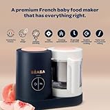 BEABA Babycook Neo Baby Food Maker | Non-Toxic Glass & Stainless Steel | Trusted by Celebrity Moms | Sustainable Baby Food Processor | Global Leader | 34 Servings in 20 Mins