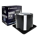 8 Rolls of Black Barrier Film - 4 Inch x 6 Inch Surface Barrier Sheets for Dental, Medical, Tattoo (1200 Perforated Sheets Per Roll)