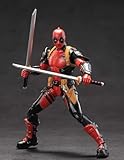 LonullyMege 7 Inch Super War-Game Series Dead Pool Action Figure with Lots of Accessories Collectible Movable Toy(1/10 Scale)