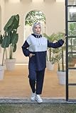 istanbul styles Modest Turkish Hijab Sportswear Set for Muslim Women - Stylish 2-Piece Tracksuit for Casual Comfort and Activewear (US, Alpha, Large, X-Large, Regular, Regular, Navy Blue)