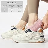 Toes Home No Show Socks Womens Cushioned Low Cut Athletic Hidden Liner Socks for Sneakers Footies Ankle Sports Invisible Running Socks 6 Pairs Size 6-9