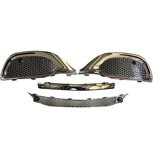 CAMIL W223 OE Upgrade Maybach Style Front Bumper Grille Mesh Set Compatible with Mercedes Benz S Class S400 S450 S500 Year 2021 2022 2023