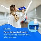 ETG Best Collapsible Water Bottle BPA Free (10-Pack) Gym, Sports, Teams, Hiking, Camping, Biking, Outdoors, Beach, Traveling, Yoga & More, Lightweight, Foldable, Reusable, 16.9oz Hydration-On-The-Go