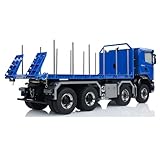 1/14 8x8 RC Hydraulic Flatbed Dump Truck Roll-Off Full Dump Tipper Cars Model for Adult Hobby