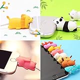 Cable Protector Animal 12 Pcs for iPhone, Samsung, Android Charger and Ipad USB Cord, Phone Accessory Protect Charger, Cute Animals Shark Tiger Rabbit Etc, Charging Savers Procedures