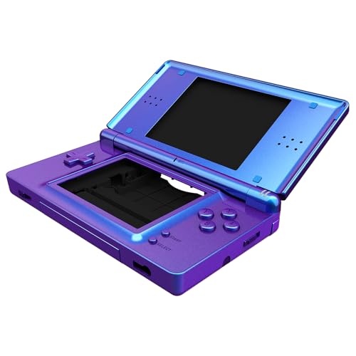 eXtremeRate Chameleon Purple Blue Replacement Full Housing Shell for Nintendo DS Lite, Custom Handheld Console Case Cover with Buttons, Screen Lens for Nintendo DS Lite NDSL - Console NOT Included