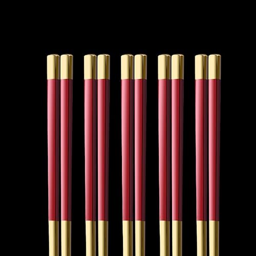 reusable chop sticks chopsticks reusable 316L Stainless Steel Chopsticks Reusable Chopsticks Household Chopsticks One Person One Chopsticks Metal Non-Slip Chopsticks Suitable for Home Kitchen(Color:D,