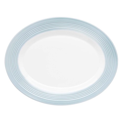 Lenox Tin Can Alley 16-Inch Oval Platter, Blue