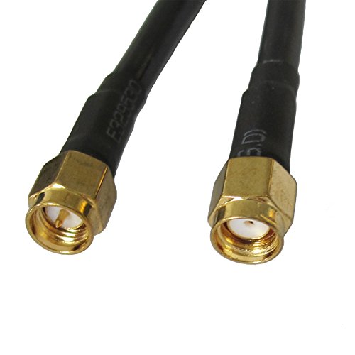 bestkong 3 feet SMA Male Plug to RP-SMA Male RF Pigtail Jumper Caxial Cable RG58 1m