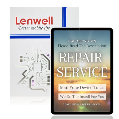 iPad Air 2 9.7” 2014 2nd Gen True Original OEM Display Digitizer LCD Screen Replacement Touch Assembly A1566 A1567 + Free Install (Repair Service)