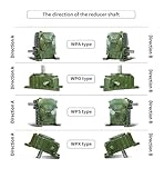 WPA WPS WPO WPX40 50 60 70 80 100 Gearbox Iron Shell Worm Gear Reducer Small Motor Transmission Gears Reduction Box(60-1,WPX70)