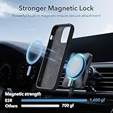 ESR for iPhone 15 Case with MagSafe, Supports Magnetic Charging, Slim Liquid Silicone Case, Shock Absorbing, Screen and Camera Protection, Cloud Series, Black