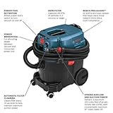 BOSCH VAC090AH Portable 9 Gallon Dust Extractor with Auto Filter Clean and HEPA Filter