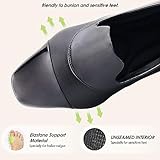 Ortho+rest Women Orthopedic Dress Shoes Bunions Loafers Slip On Orthotic Shoes (9,Black PU)