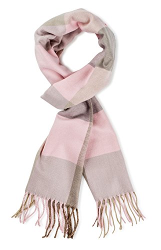 VERONZ Soft Classic Cashmere Feel Winter Scarf, Light Color Boxes