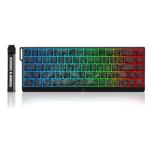 ZMX MCHOSE ACE 68 Magnetic Switch RGB Gaming Keyboard,60% Hall Effect Rapid Trigger Adjustable Actuation Hot Swap Wired Mechanical Keyboard with Side Printed Keycaps PC/Mac Gamer (Black-TTC Switch)