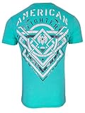 American Fighter Men's T-Shirt Lost Springs Crew Neck XL Blue