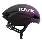 KASK Nirvana Bike Helmet, Aerodynamic Triathlon Adult Cycling Helmet with Impact Protection for Track Racing, Road Cycling Races & Triathletes - Ultraviolet - Medium