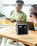 Newsmy Portable Charger Power Bank 270Wh/72000mAh Max Output 268W, 2 x 100W USB-C PD Power Bank Fast Charging LiMnFePO4 Battery Backup for Camping Campus Business CPAP, with 65W PD Charger