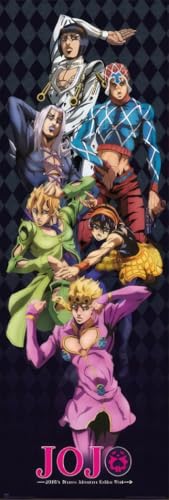 JoJo's Bizarre Adventure - Anime TV Show Door Poster (JOJO - Character Montage) (Size: 21" x 62")