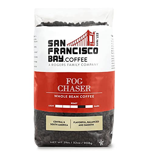 San Francisco Bay Coffee - Medium-Dark Roast Whole Bean Coffee - Fog Chaser (2 lb bag)