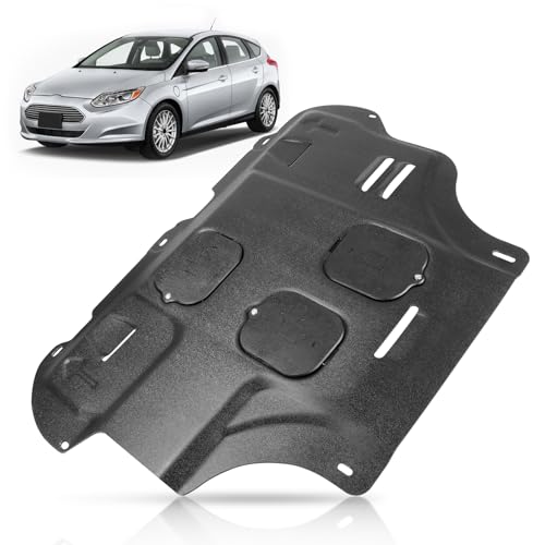 Front Engine Splash Shield Compatible with Ford Focus ST/RS 2012 2013 2014 2014 2016 2017 2018, fit for C-Max 2013-2018 Splash Guards, Engine Cover Mud Flaps Protection