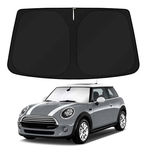 KUST Custom Fit Windshield Sun Shade for 2014-2023 BMW Mini Cooper F55 Accessories Sunshade Sun Visor Protector Foldable Blocks UV Rays Keep Your Car Cooler