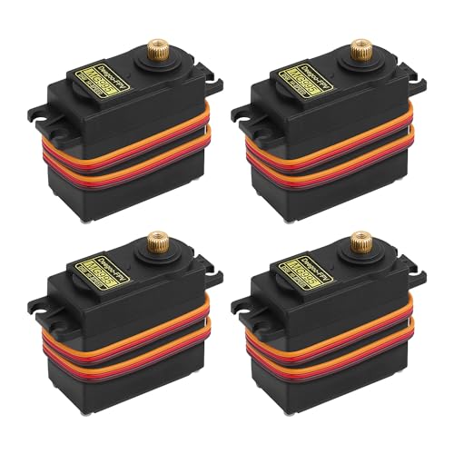 4PCS Servo Motor MG995 Control Angle180 Metal Gear Servo 20KG Digital High Speed Torque Servo Motor for Smart Car Robot Boat RC Helicopter