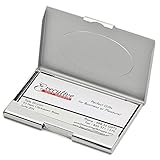 Executive Gift Shoppe | Custom Engraved Two Tone Business Card Holder for Men and Women