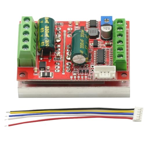 DC 6-60V 400W 3 Phases Hall Brushless Motor Controller Board BLDC PWM PLC Driver Module with Forward/Reverse/Brake Function