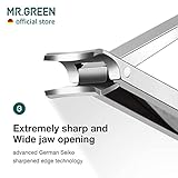 MR.GREEN Collapsible Nail Clippers Small and Thin Portable Travel Nail Scissors Cutter Stainless Steel Manicure Tools with Nail Files (Orange Leather Case+ Iron Box) Multicoloured