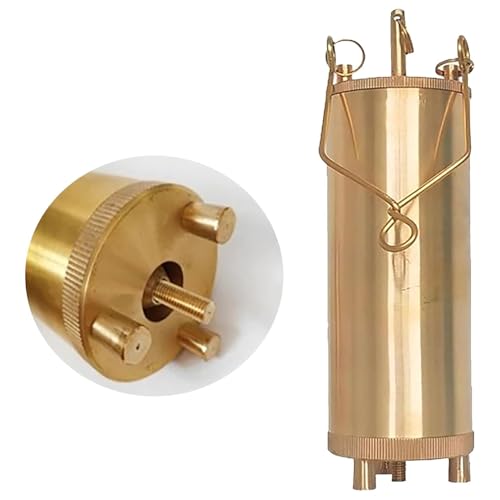 jiangjin Extractor Tool, Brass Fuel Tank Bottom Sampler,300 500 1000 Ml Oil Sampling Container with Rope for Refinery/Petrol Station, Easy to Clean(Size:1000ml/35 fl oz)