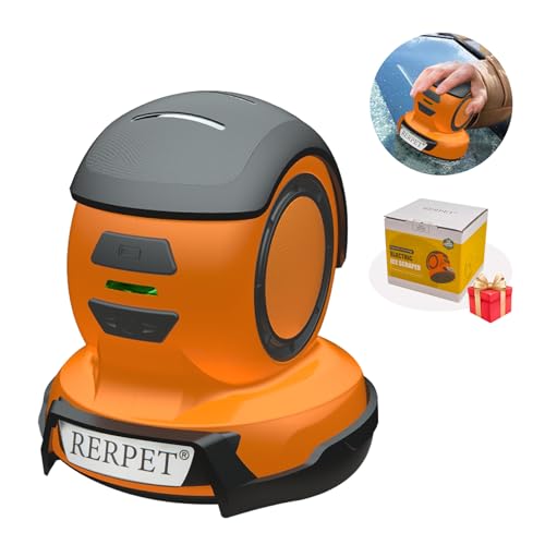 RERPET Electric Ice Scraper, Ice Scrapers for Car Wind Shield, Ice Removal Tool for Car in Winter, Handheld Snow Scraper for Car with High Efficiency, Portable De-ice Tool for Snow&Frost