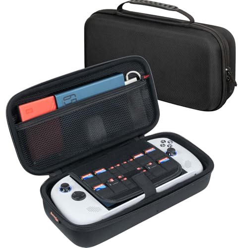 ButterFox Large Carrying Case for Lenovo Legion Go S Handheld, Compatible with Both Windows and Steam Desk Version, Fits Charger, Pocket for Large 65W Battery Pack - Black