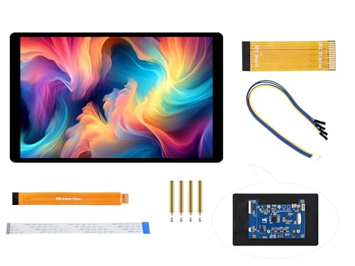 7inch DSI LCD Compatible with Raspberry Pi 5/4B/CM4/3B+/3A+/3B/Compute Module 5/CM5/CM4/CM3+/CM3, 1280 x 800 Capacitive Touch Screen IPS Display, Optical Bonding Toughened Glass Panel, 10-Point Touch