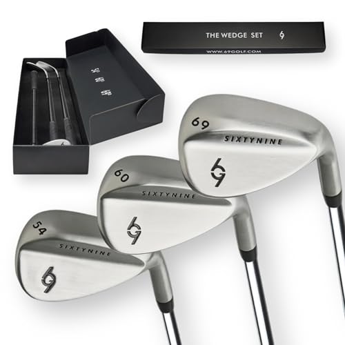 69 Golf Wedge for Mens | Length 35" Stepped Steel Shaft (54/60/69 Set) (Right)