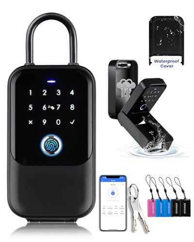 [New] Smart Lock Box,CATCHFACE Wireless Smart Key Lockbox Electronic LockBox Key Lock Box App Control,Share eKey,Wall Mount & Door Handle,Home/Office/Warehouse/Realtor