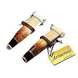 ARMENIAN DUDUK - 2 reed - handmade from ARMENIA - Oboe Balaban Woodwind Instrument Apricot Wood - Playing Instruction - Gift Armenian flute and National case