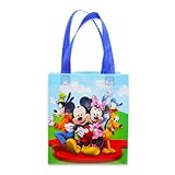 Mickey and Friends Party Favor Bags Set – 24 Pack of 8" Mickey Mouse Party Goodie Bags for Kids Bulk Reusable Totes | Disney Birthday Party Supplies