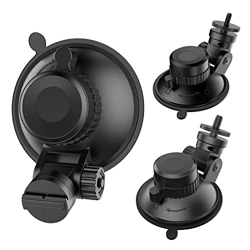Dash Cam Mount, Suction Cup Mount,Windshield and Dashboard Suction Cup Mount Camera Mount,For ROVE R2-4K,CHORTAU Dash Cam,Screw Connectors Are Suitable For Most Dash Cam, DVR, GPS and Sports Camera