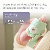 Owlet Dream Sock® - FDA-Cleared Smart Baby Monitor - Track Live Pulse (Heart) Rate, Oxygen in Infants - Receive Notifications