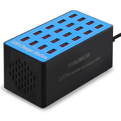 Charging Station, 100W20Port USB Charging Station, Multiple USB Charger Station, Charging Station for Multiple Devices, Multi USB Charging Station, Chargers for Multiple Devices