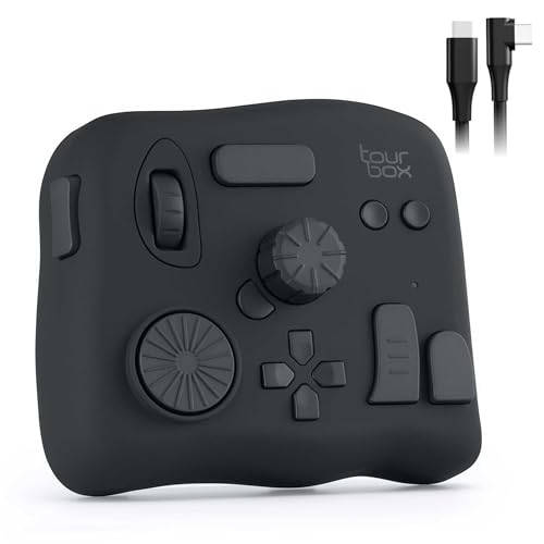 TourBox NEO - Custom Controller for Photo Video Editing, Color Grading, Illustration, MacOS/Windows, Photoshop Lightroom Davinci Resolve After Effects Premiere Final Cut Pro Programmable Keyboard