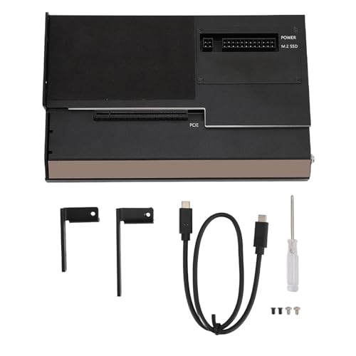 External GPU Dock, USB4.0 40Gbps GPU Enclosure with TB3, M.2 NVMe Interface, Aluminum Alloy, PD 60W, RJ45, PCIe x16 Support