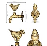 Antique Brass Outdoor Garden Faucet Decorative Wall Mount Pigeon Lever Handle Laundry Bathroom Wall Mount Washing Machine Faucet