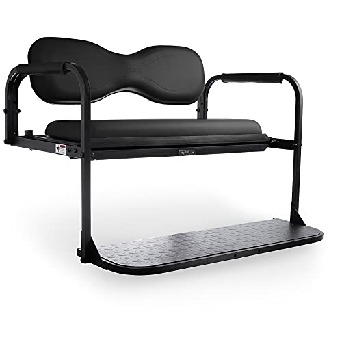 MODZ Flip4 Yamaha Drive 2 (2017-Up) Golf Cart Rear Seat Kit – Black