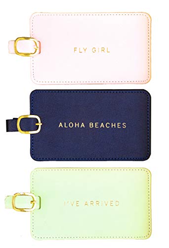 Eccolo World Traveler Luggage Tag Set of 3, Aloha, Aloha, One Size