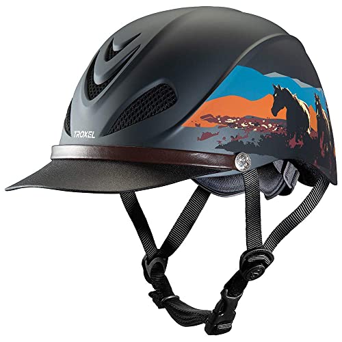 Troxel Dakota Trail Horse Riding Helmet, Low-Profile Light Adjustable Design, Safety Horseback Riding Gear, Small (6-5/8-7), Badlands