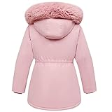 CICVSOC Girl's Long Coat Waterproof Winter Kids Outerwear Warm Parka Puffer Jacket with Hood