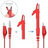 CAMWAY 25pcs Back Probe Test Lead- 15pcs Back Probe Pins & 5pcs Banana Plug to Alligator Clip 5 PCS Alligator Clips for Multimeter Diagnosis Circuit Testing